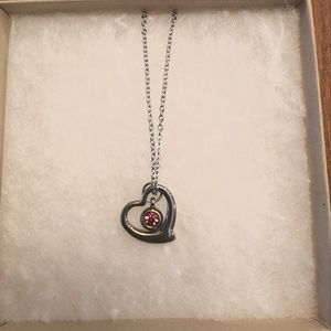 NIB Handmade Stainless Steel Necklace with Floating Heart ❤️